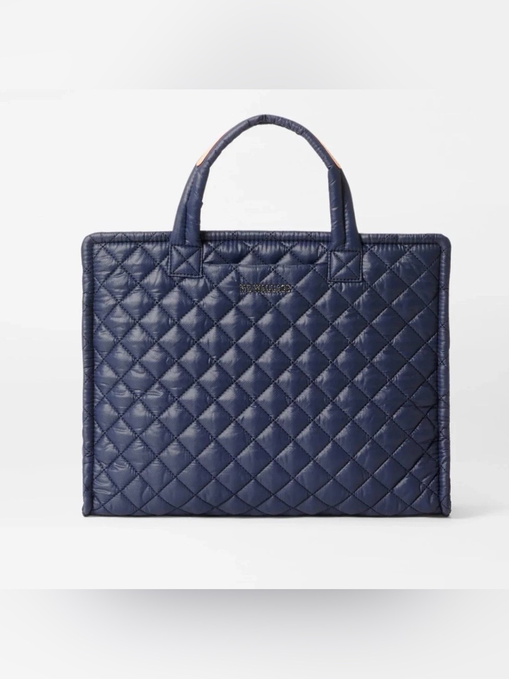 NEW • MZ Wallace Quilted Tote Bag in Navy Blue